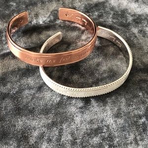 Rose Gold and Silver cuff bracelet - Mary Kay